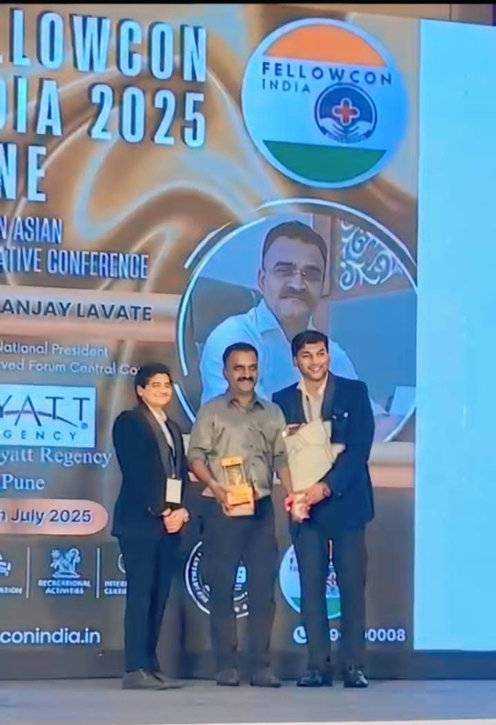 Dr. Sanjay Lavate honoured at Fellowcon India 2025